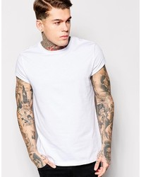 weißes T-Shirt mit einem Rundhalsausschnitt von Asos