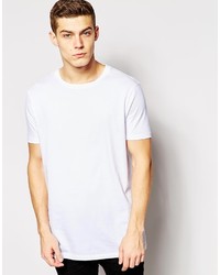 weißes T-Shirt mit einem Rundhalsausschnitt von Asos