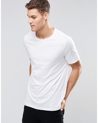 weißes T-Shirt mit einem Rundhalsausschnitt von Asos