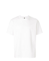 weißes T-Shirt mit einem Rundhalsausschnitt von Attachment