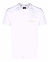 weißes T-Shirt mit einem Rundhalsausschnitt von Automobili Lamborghini