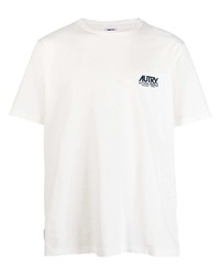 weißes T-Shirt mit einem Rundhalsausschnitt von AUTRY