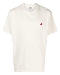 weißes T-Shirt mit einem Rundhalsausschnitt von AUTRY