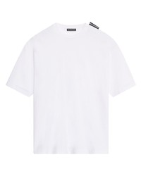 weißes T-Shirt mit einem Rundhalsausschnitt von Balenciaga