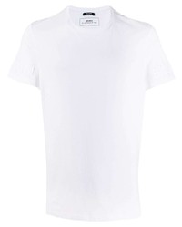 weißes T-Shirt mit einem Rundhalsausschnitt von Balmain