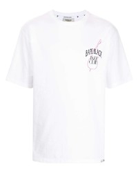weißes T-Shirt mit einem Rundhalsausschnitt von BAPE BLACK *A BATHING APE®