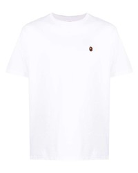 weißes T-Shirt mit einem Rundhalsausschnitt von BAPE BLACK *A BATHING APE®