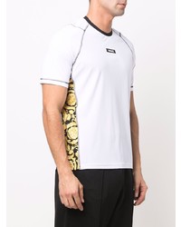 weißes T-Shirt mit einem Rundhalsausschnitt von Versace