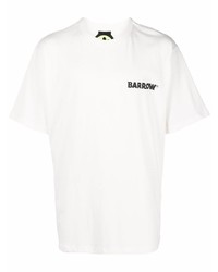 weißes T-Shirt mit einem Rundhalsausschnitt von BARROW