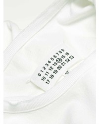 weißes T-Shirt mit einem Rundhalsausschnitt von Maison Margiela