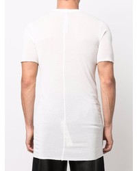 weißes T-Shirt mit einem Rundhalsausschnitt von Rick Owens