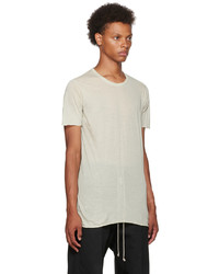 weißes T-Shirt mit einem Rundhalsausschnitt von Rick Owens