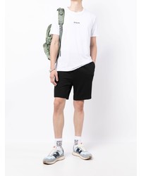 weißes T-Shirt mit einem Rundhalsausschnitt von Armani Exchange