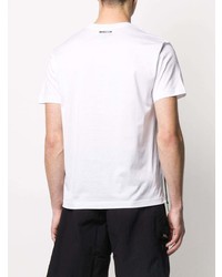 weißes T-Shirt mit einem Rundhalsausschnitt von Les Hommes