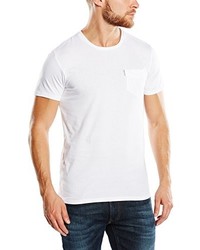 weißes T-Shirt mit einem Rundhalsausschnitt von Ben Sherman