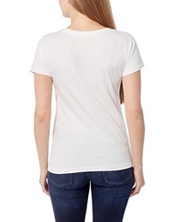 weißes T-Shirt mit einem Rundhalsausschnitt von Berydale