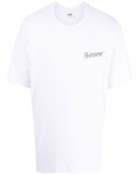 weißes T-Shirt mit einem Rundhalsausschnitt von Better