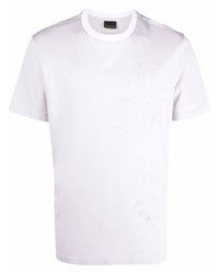weißes T-Shirt mit einem Rundhalsausschnitt von Billionaire