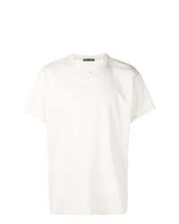 weißes T-Shirt mit einem Rundhalsausschnitt von Billy Los Angeles
