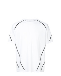 weißes T-Shirt mit einem Rundhalsausschnitt von Blackbarrett