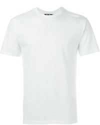 weißes T-Shirt mit einem Rundhalsausschnitt von BLK DNM