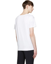 weißes T-Shirt mit einem Rundhalsausschnitt von Carven