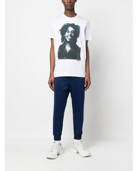 weißes T-Shirt mit einem Rundhalsausschnitt von DSQUARED2