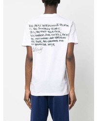 weißes T-Shirt mit einem Rundhalsausschnitt von DSQUARED2