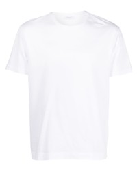 weißes T-Shirt mit einem Rundhalsausschnitt von Boglioli
