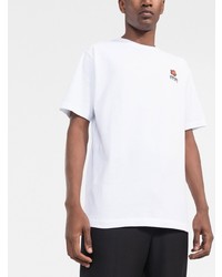 weißes T-Shirt mit einem Rundhalsausschnitt von Kenzo