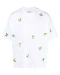 weißes T-Shirt mit einem Rundhalsausschnitt von Bonsai