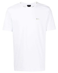 weißes T-Shirt mit einem Rundhalsausschnitt von BOSS HUGO BOSS