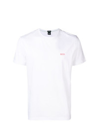 weißes T-Shirt mit einem Rundhalsausschnitt von BOSS HUGO BOSS