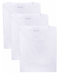 weißes T-Shirt mit einem Rundhalsausschnitt von BOSS
