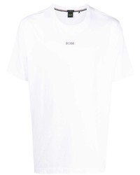 weißes T-Shirt mit einem Rundhalsausschnitt von BOSS