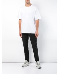 weißes T-Shirt mit einem Rundhalsausschnitt von 3.1 Phillip Lim