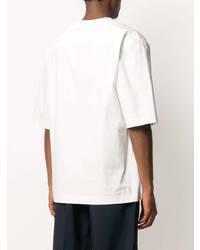 weißes T-Shirt mit einem Rundhalsausschnitt von 3.1 Phillip Lim