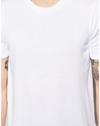 weißes T-Shirt mit einem Rundhalsausschnitt von Asos