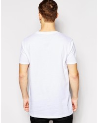 weißes T-Shirt mit einem Rundhalsausschnitt von Asos