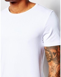 weißes T-Shirt mit einem Rundhalsausschnitt von Asos