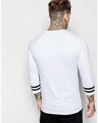 weißes T-Shirt mit einem Rundhalsausschnitt von Asos