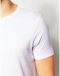 weißes T-Shirt mit einem Rundhalsausschnitt von Asos