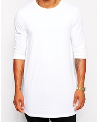 weißes T-Shirt mit einem Rundhalsausschnitt von Asos