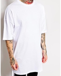 weißes T-Shirt mit einem Rundhalsausschnitt von Asos