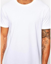 weißes T-Shirt mit einem Rundhalsausschnitt von Asos