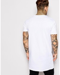 weißes T-Shirt mit einem Rundhalsausschnitt von Asos