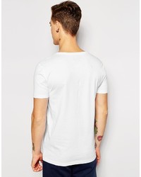 weißes T-Shirt mit einem Rundhalsausschnitt von Asos