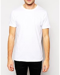 weißes T-Shirt mit einem Rundhalsausschnitt von Asos