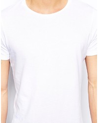 weißes T-Shirt mit einem Rundhalsausschnitt von Asos