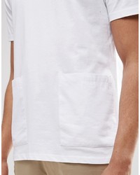 weißes T-Shirt mit einem Rundhalsausschnitt von Asos